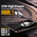 كابل بيانات شحن مضفر WK WDC-99 Kingkong Ruike Series بقوة 35W USB-C / Type-C إلى 8 Pin، الطول: 1 متر، Type-C إلى 8 Pin