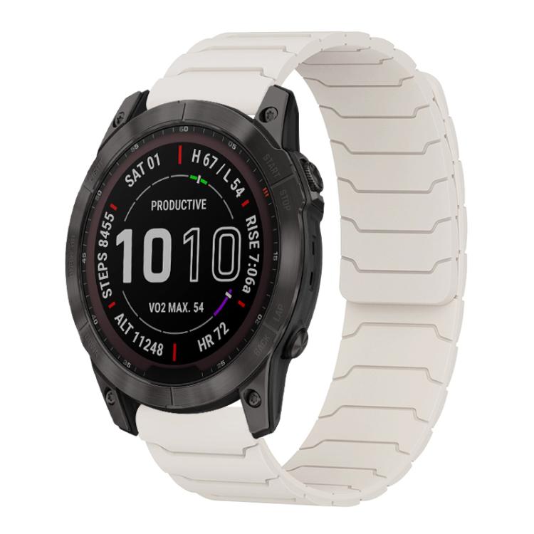 xDfind Magnetic Silicone Watch Band, For Garmin Fenix 8/7X/6X/5X 26mm, For Garmin Fenix 8/7/6/5 22mm, For Garmin Forerunner 35/30/35J 20mm