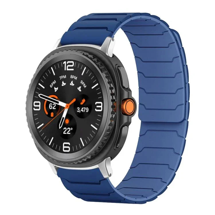 xDfind Magnetic Silicone Watch Band, For Samsung Galaxy Watch Ultra / Ultra 2025, For Samsung Galaxy Watch8 / 8 Classic, For Samsung Galaxy Watch 7 / 6 / 5 / FE