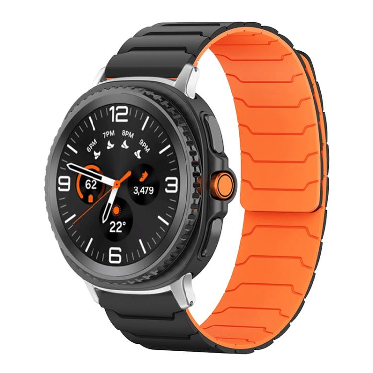 xDfind Magnetic Silicone Watch Band, For Samsung Galaxy Watch Ultra / Ultra 2025, For Samsung Galaxy Watch8 / 8 Classic, For Samsung Galaxy Watch 7 / 6 / 5 / FE