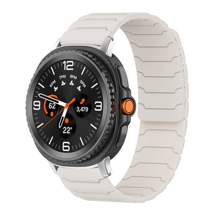 xDfind Magnetic Silicone Watch Band, For Samsung Galaxy Watch Ultra / Ultra 2025, For Samsung Galaxy Watch8 / 8 Classic, For Samsung Galaxy Watch 7 / 6 / 5 / FE