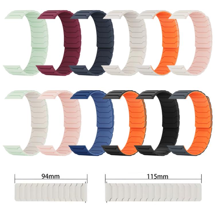 xDfind Magnetic Silicone Watch Band, For Samsung Galaxy Watch Ultra / Ultra 2025, For Samsung Galaxy Watch8 / 8 Classic, For Samsung Galaxy Watch 7 / 6 / 5 / FE