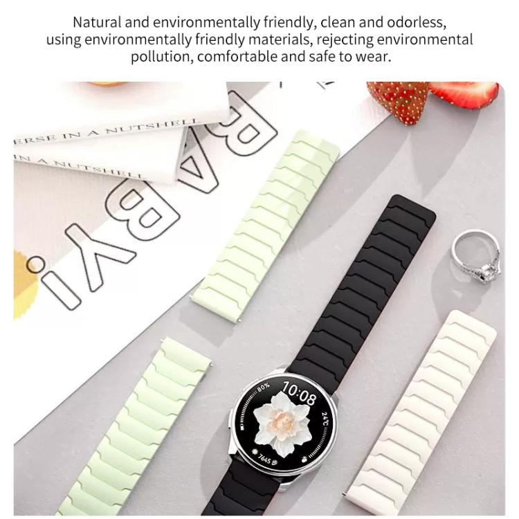 xDfind Magnetic Silicone Watch Band, For Samsung Galaxy Watch Ultra / Ultra 2025, For Samsung Galaxy Watch8 / 8 Classic, For Samsung Galaxy Watch 7 / 6 / 5 / FE