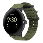 xDfind Ring Buckle Nylon Canvas Watch Band, For Google Pixel Watch4 / Watch3 45mm, For Google Pixel 4 / 3 / 2 / 1 41mm