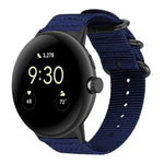 xDfind Ring Buckle Nylon Canvas Watch Band, For Google Pixel Watch4 / Watch3 45mm, For Google Pixel 4 / 3 / 2 / 1 41mm