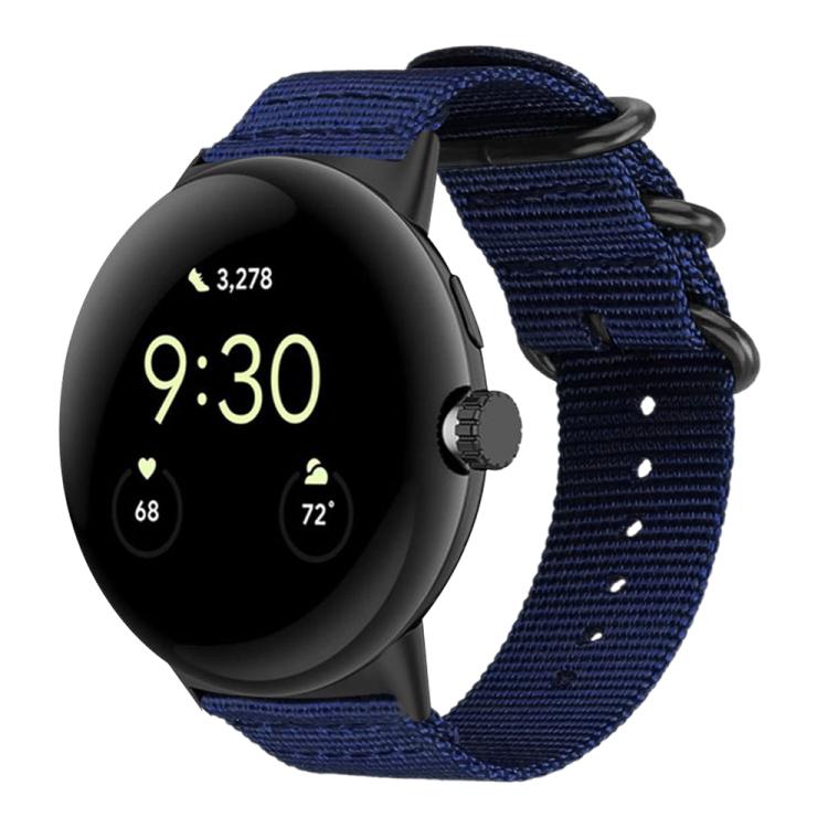 xDfind Ring Buckle Nylon Canvas Watch Band, For Google Pixel Watch4 / Watch3 45mm, For Google Pixel 4 / 3 / 2 / 1 41mm