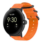 xDfind Ring Buckle Nylon Canvas Watch Band, For Google Pixel Watch4 / Watch3 45mm, For Google Pixel 4 / 3 / 2 / 1 41mm