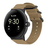 xDfind Ring Buckle Nylon Canvas Watch Band, For Google Pixel Watch4 / Watch3 45mm, For Google Pixel 4 / 3 / 2 / 1 41mm