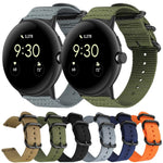 xDfind Ring Buckle Nylon Canvas Watch Band, For Google Pixel Watch4 / Watch3 45mm, For Google Pixel 4 / 3 / 2 / 1 41mm