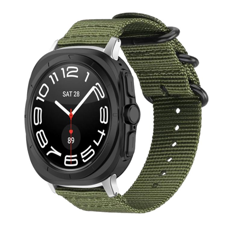 xDfind Ring Buckle Nylon Canvas Watch Band, For Samsung Galaxy Watch Ultra / Ultra 2025, For Samsung Galaxy Watch8 / 8 Classic, For Samsung Galaxy Watch 7 / 6 / 5 / FE, For Samsung Galaxy Fit3 SM-R390