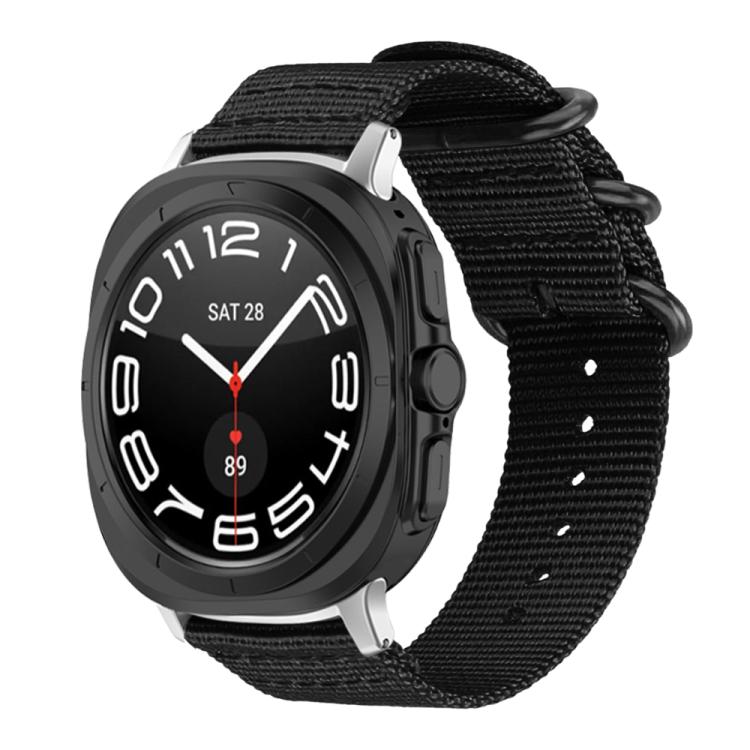 xDfind Ring Buckle Nylon Canvas Watch Band, For Samsung Galaxy Watch Ultra / Ultra 2025, For Samsung Galaxy Watch8 / 8 Classic, For Samsung Galaxy Watch 7 / 6 / 5 / FE, For Samsung Galaxy Fit3 SM-R390