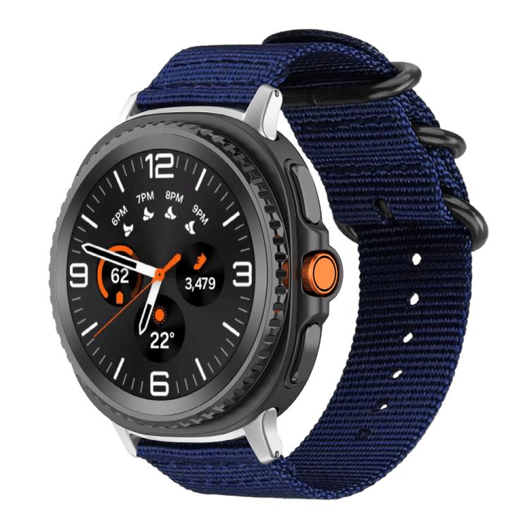 xDfind Ring Buckle Nylon Canvas Watch Band, For Samsung Galaxy Watch Ultra / Ultra 2025, For Samsung Galaxy Watch8 / 8 Classic, For Samsung Galaxy Watch 7 / 6 / 5 / FE, For Samsung Galaxy Fit3 SM-R390