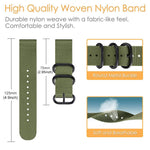 xDfind Ring Buckle Nylon Canvas Watch Band, For Samsung Galaxy Watch Ultra / Ultra 2025, For Samsung Galaxy Watch8 / 8 Classic, For Samsung Galaxy Watch 7 / 6 / 5 / FE, For Samsung Galaxy Fit3 SM-R390