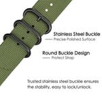 xDfind Ring Buckle Nylon Canvas Watch Band, For Samsung Galaxy Watch Ultra / Ultra 2025, For Samsung Galaxy Watch8 / 8 Classic, For Samsung Galaxy Watch 7 / 6 / 5 / FE, For Samsung Galaxy Fit3 SM-R390