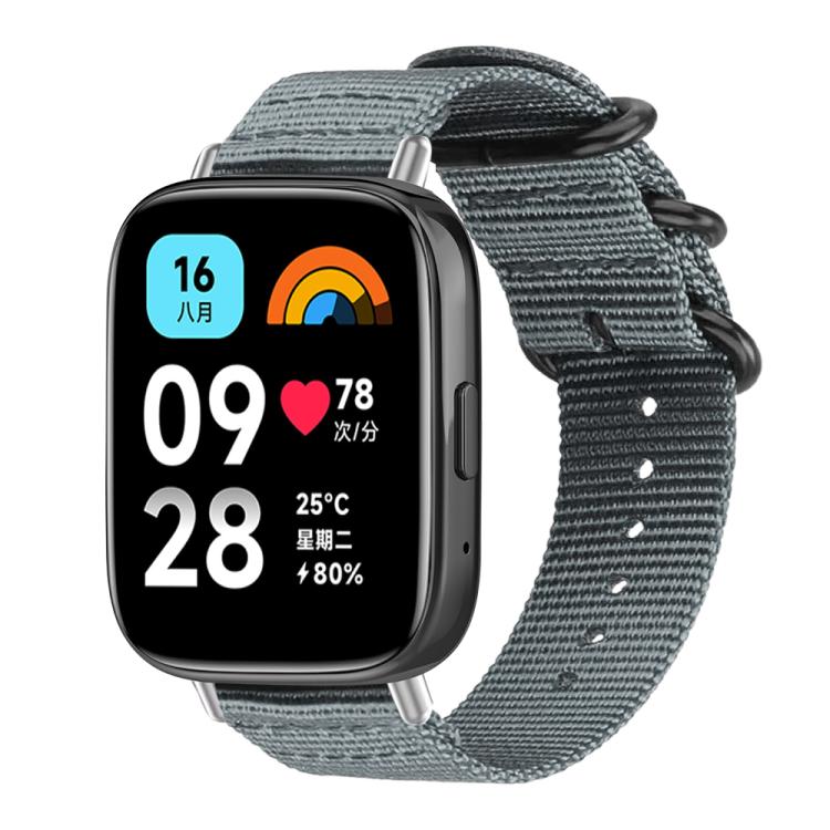 xDfind Ring Buckle Nylon Canvas Watch Band, For Xiaomi Band 10 Pro/9 Pro/Redmi Watch 6/5/4, For Redmi Watch 3 Active / Watch 3 Lite, For Redmi Watch 3