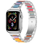 xDfind Three Beads Metal Resin Watch Band, For Apple Watch 42 / 44 / 45 / 46 / 49mm, For Apple Watch 38 / 40 / 41 / S10 42mm