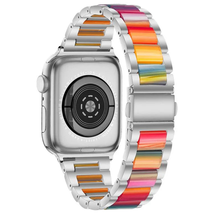 xDfind Three Beads Metal Resin Watch Band, For Apple Watch 42 / 44 / 45 / 46 / 49mm, For Apple Watch 38 / 40 / 41 / S10 42mm