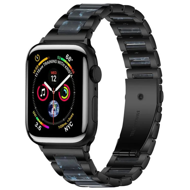 xDfind Three Beads Metal Resin Watch Band, For Apple Watch 42 / 44 / 45 / 46 / 49mm, For Apple Watch 38 / 40 / 41 / S10 42mm