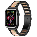 xDfind Three Beads Metal Resin Watch Band, For Apple Watch 42 / 44 / 45 / 46 / 49mm, For Apple Watch 38 / 40 / 41 / S10 42mm