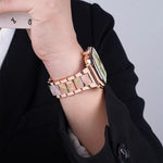 xDfind Three Beads Metal Resin Watch Band, For Apple Watch 42 / 44 / 45 / 46 / 49mm, For Apple Watch 38 / 40 / 41 / S10 42mm