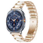 xDfind Three Beads Metal Resin Watch Band, For Samsung Galaxy Watch Ultra/Ultra 2025, For Samsung Galaxy Watch8 / 8 Classic, For Samsung Galaxy Watch 7 / 6 / 5 / FE