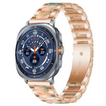 xDfind Three Beads Metal Resin Watch Band, For Samsung Galaxy Watch Ultra/Ultra 2025, For Samsung Galaxy Watch8 / 8 Classic, For Samsung Galaxy Watch 7 / 6 / 5 / FE