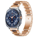 xDfind Three Beads Metal Resin Watch Band, For Samsung Galaxy Watch Ultra/Ultra 2025, For Samsung Galaxy Watch8 / 8 Classic, For Samsung Galaxy Watch 7 / 6 / 5 / FE