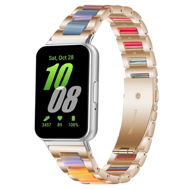 xDfind Three Beads Metal Resin Watch Band, For Samsung Galaxy Fit3 SM-R390