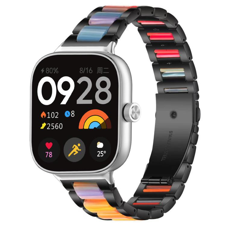 xDfind Three Beads Metal Resin Watch Band, For Redmi Watch6/5/4/Xiaomi Band 9 Pro/8 Pro, For Xiaomi Smart Band 10 / 9 / 8, For Redmi Watch 3