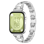 xDfind X-Shaped Single Row Diamond Metal Watch Band, For Huawei Watch Fit4 / Fit4 Pro / Fit3