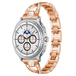 xDfind X-Shaped Single Row Diamond Metal Watch Band, For Samsung Galaxy Watch Ultra/Ultra 2025, For Samsung Galaxy Watch8 / 8 Classic, For Samsung Galaxy Watch 7 / 6 / 5 / FE