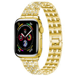 xDfind Five Beads Full Diamond Metal Watch Band, For Apple Watch 42 / 44 / 45 / 46 / 49mm, For Apple Watch 38 / 40 / 41 / S10 42mm