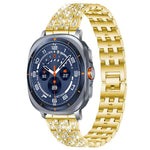 xDfind Five Beads Full Diamond Metal Watch Band, For Samsung Galaxy Watch Ultra/Ultra 2025, For Samsung Galaxy Watch8 / 8 Classic