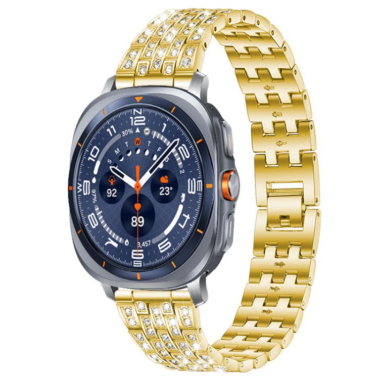 xDfind Five Beads Full Diamond Metal Watch Band, For Samsung Galaxy Watch Ultra/Ultra 2025, For Samsung Galaxy Watch8 / 8 Classic