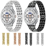 xDfind Five Beads Full Diamond Metal Watch Band, For Samsung Galaxy Watch Ultra/Ultra 2025, For Samsung Galaxy Watch8 / 8 Classic