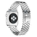 xDfind Fish Scale Texture Metal Watch Band, For Apple Watch 42 / 44 / 45 / 46 / 49mm, For Apple Watch 38 / 40 / 41 / S11 42mm