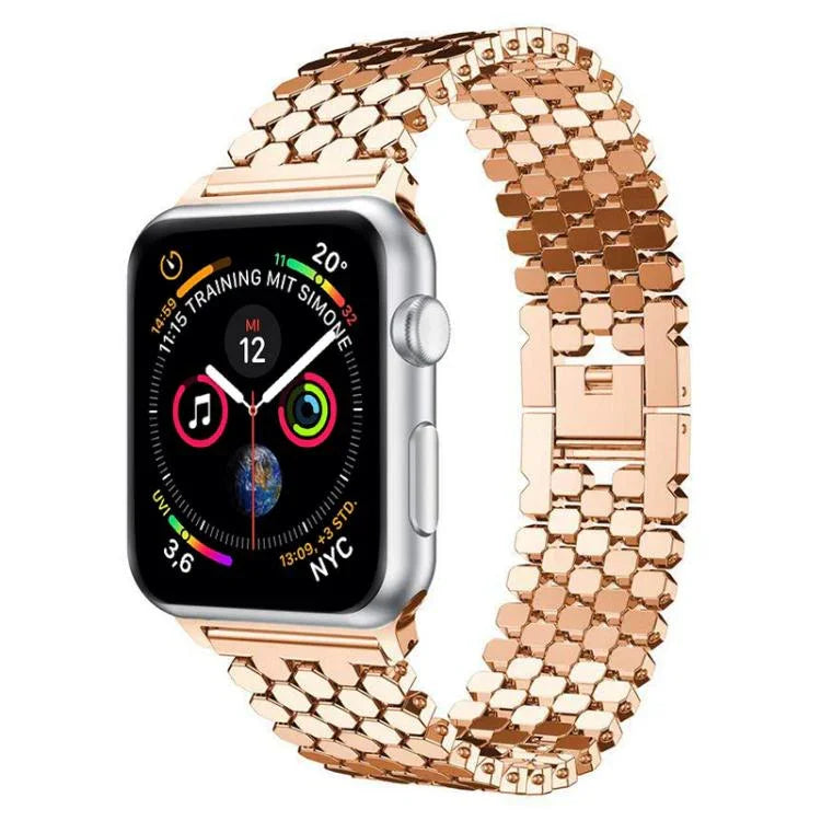 xDfind Fish Scale Texture Metal Watch Band, For Apple Watch 42 / 44 / 45 / 46 / 49mm, For Apple Watch 38 / 40 / 41 / S11 42mm