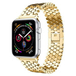 xDfind Fish Scale Texture Metal Watch Band, For Apple Watch 42 / 44 / 45 / 46 / 49mm, For Apple Watch 38 / 40 / 41 / S11 42mm