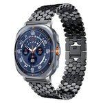 xDfind Fish Scale Texture Metal Watch Band, For Samsung Galaxy Watch Ultra/Ultra 2025, For Samsung Galaxy Watch8 / 8 Classic, For Samsung Galaxy Watch7 / FE / 6 / 5 / 4, For Samsung Galaxy Fit3
