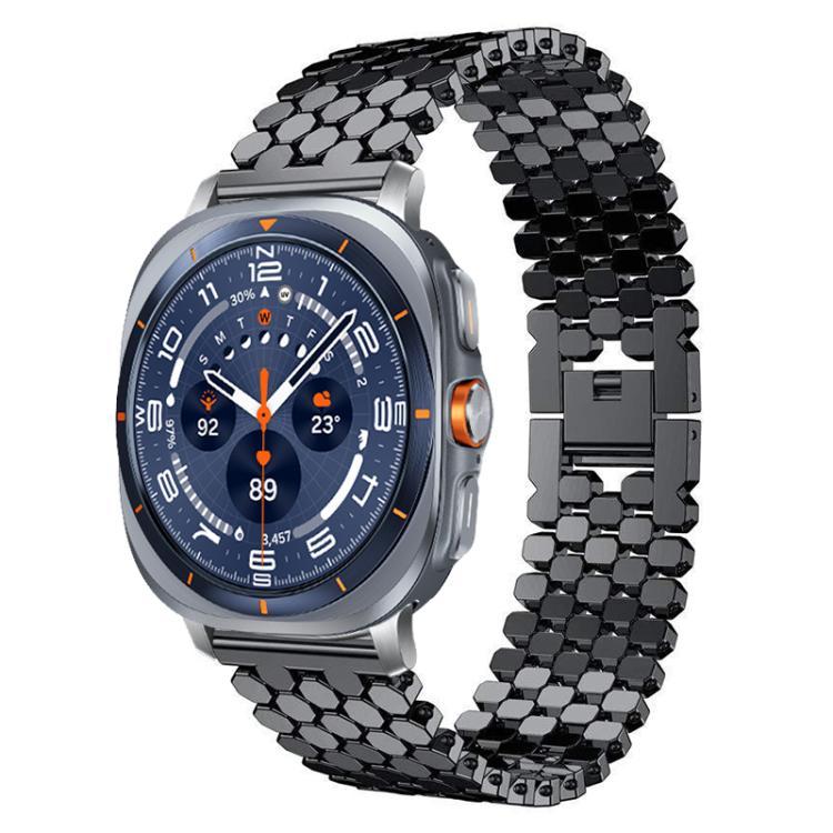 xDfind Fish Scale Texture Metal Watch Band, For Samsung Galaxy Watch Ultra/Ultra 2025, For Samsung Galaxy Watch8 / 8 Classic, For Samsung Galaxy Watch7 / FE / 6 / 5 / 4, For Samsung Galaxy Fit3
