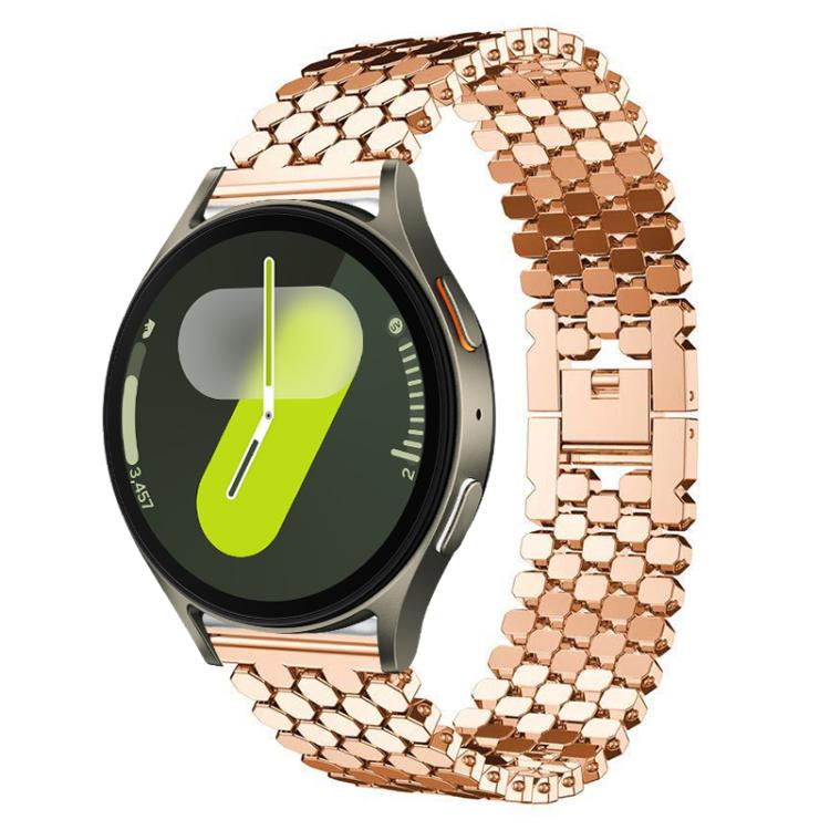 xDfind Fish Scale Texture Metal Watch Band, For Samsung Galaxy Watch Ultra/Ultra 2025, For Samsung Galaxy Watch8 / 8 Classic, For Samsung Galaxy Watch7 / FE / 6 / 5 / 4, For Samsung Galaxy Fit3
