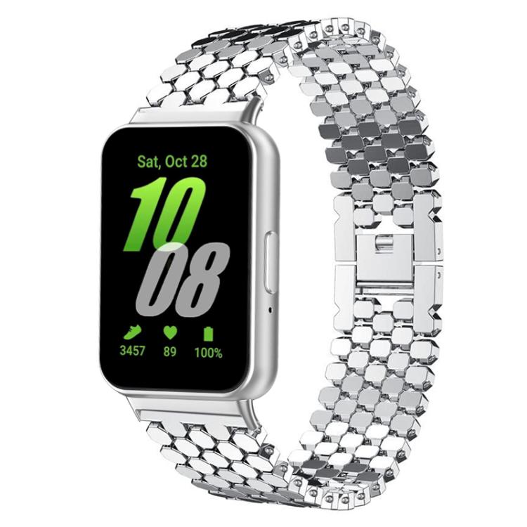 xDfind Fish Scale Texture Metal Watch Band, For Samsung Galaxy Watch Ultra/Ultra 2025, For Samsung Galaxy Watch8 / 8 Classic, For Samsung Galaxy Watch7 / FE / 6 / 5 / 4, For Samsung Galaxy Fit3