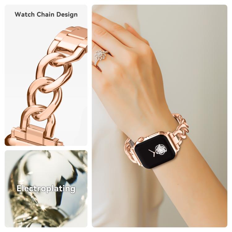 xDfind Denim Chain Metal Watch Band, For Apple Watch 42 / 44 / 45 / 46 / 49mm
