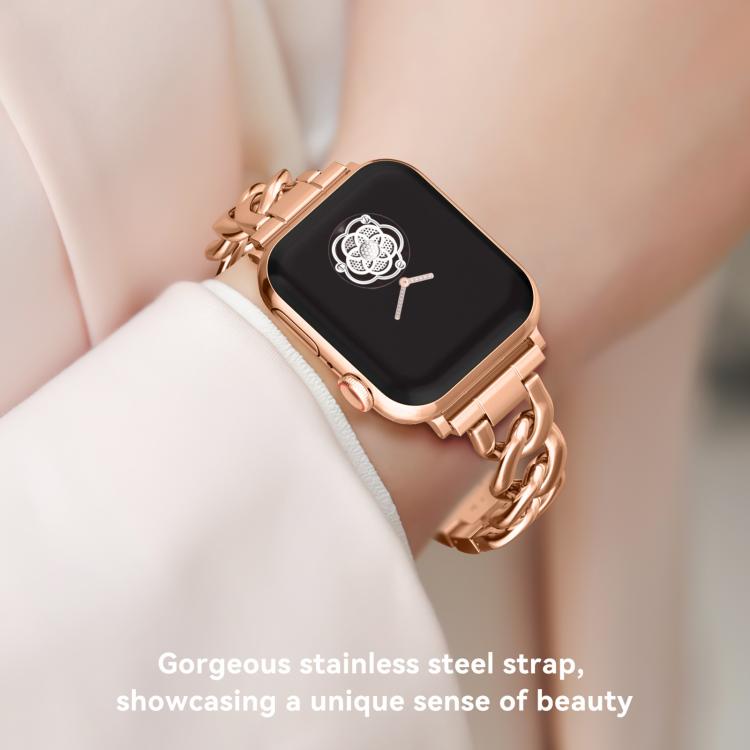 xDfind Denim Chain Metal Watch Band, For Apple Watch 42 / 44 / 45 / 46 / 49mm