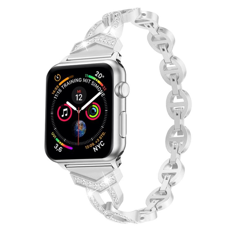 xDfind Diamond Stainless Steel Watch Band, For Apple Watch 42 / 44 / 45 / 46 / 49mm, For Apple Watch 38 / 40 / 41 / S10 42mm