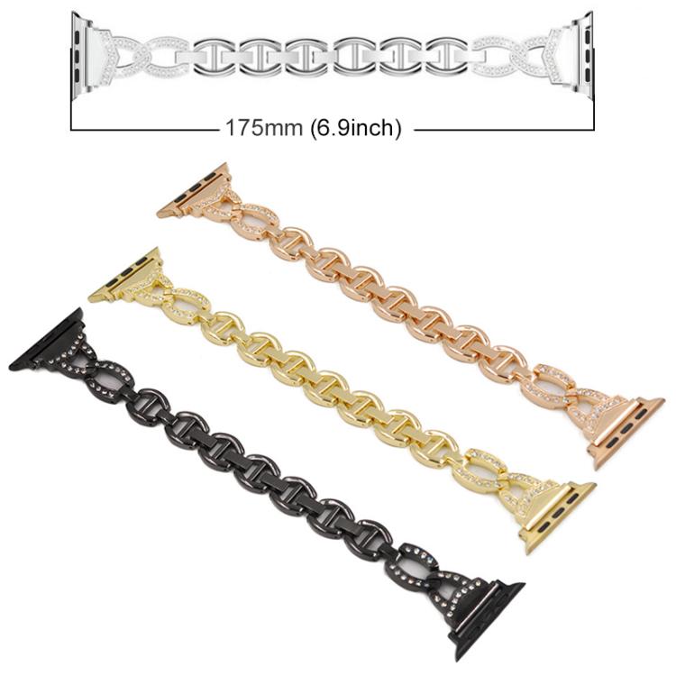 xDfind Diamond Stainless Steel Watch Band, For Apple Watch 42 / 44 / 45 / 46 / 49mm, For Apple Watch 38 / 40 / 41 / S10 42mm