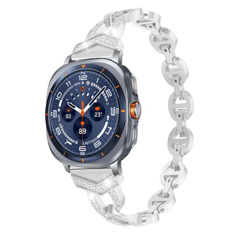 xDfind Diamond Stainless Steel Watch Band, For Samsung Galaxy Watch Ultra/Ultra 2025, For Samsung Galaxy Watch8 / 8 Classic