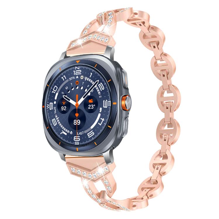 xDfind Diamond Stainless Steel Watch Band, For Samsung Galaxy Watch Ultra/Ultra 2025, For Samsung Galaxy Watch8 / 8 Classic