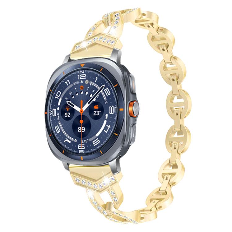 xDfind Diamond Stainless Steel Watch Band, For Samsung Galaxy Watch Ultra/Ultra 2025, For Samsung Galaxy Watch8 / 8 Classic