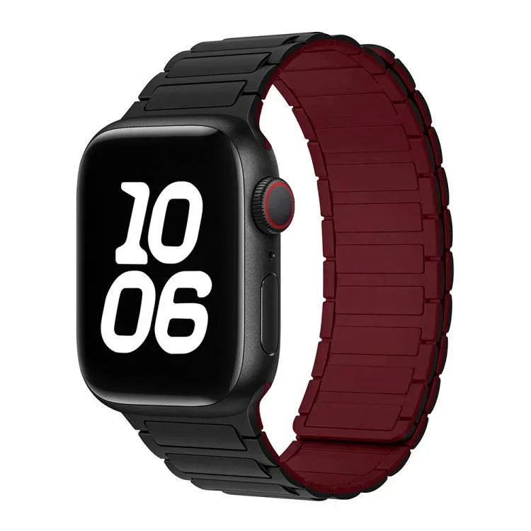 xDfind I-shaped Magnetic Silicone Watch Band, For Apple Watch 42 / 44 / 45 / 46 / 49mm, For Apple Watch 38 / 40 / 41 / S10 42mm